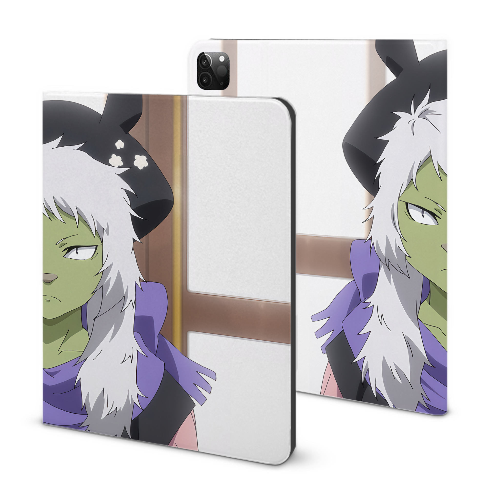 （画像用） 転スラ Regarding Reincarnated to Slime IPadケース ペンホルダー付き ブックスタイルデザイン